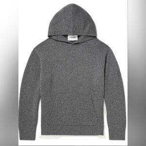 Frame Cashmere Hoodie in Gray